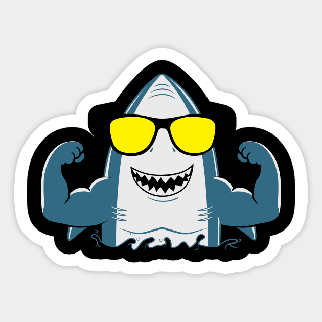 shark flex Sticker by janvimar